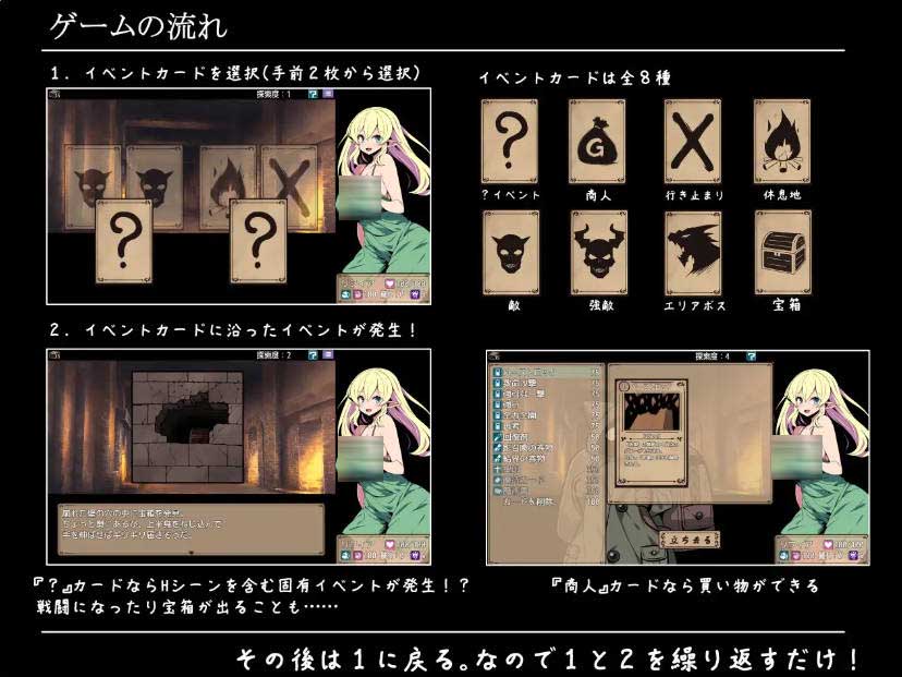 【RPG/機(jī)翻+AI文本/動態(tài)/中出/觸手】精靈少女莉菲雅與夢幻迷宮【1.20G】