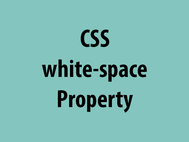 CSS white-space屬性詳解